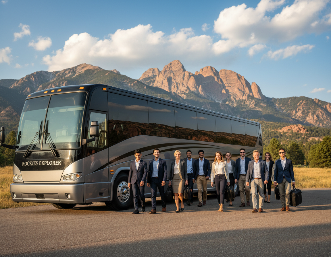 Castle Rock party bus and bus charter